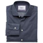 Charles Tyrwhitt Charles Tyrwhitt Denim Blue Business Casual Semi-spread Slim Fit Shirt (14.5 - 32)