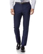 Royal Blue Extra Slim Fit Merino Business Suit Trousers Size W30 L32 By Charles Tyrwhitt