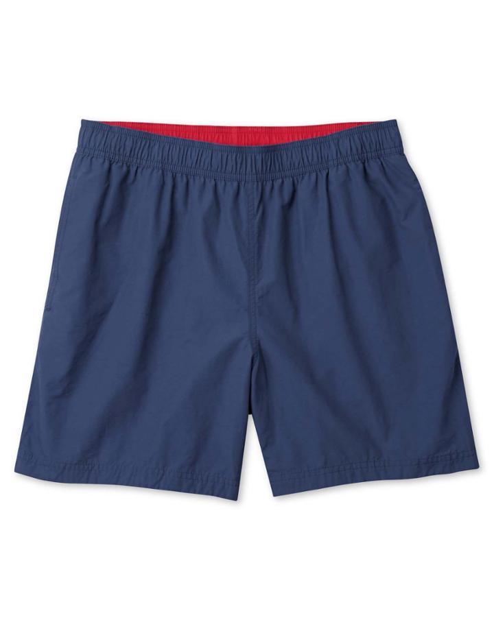  Navy Cotton Swim Shorts Size Small By Charles Tyrwhitt