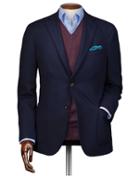  Slim Fit Navy Italian Wool Wool Blazer Size 38 By Charles Tyrwhitt