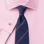Charles Tyrwhitt Charles Tyrwhitt Navy And Pink Silk Classic Stripe Tie