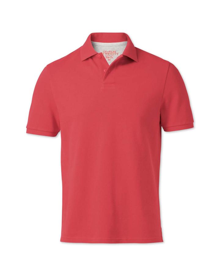 Charles Tyrwhitt Charles Tyrwhitt Slim Fit Salmon Pique Polo