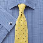 Charles Tyrwhitt Classic Fit Block Check Blue Cotton Dress Shirt French Cuff Size 15/35 By Charles Tyrwhitt