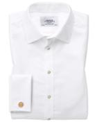 Charles Tyrwhitt Slim Fit Non-iron Twill White Cotton Dress Shirt Single Cuff Size 14.5/32 By Charles Tyrwhitt