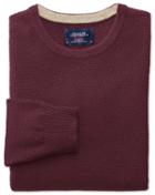 Charles Tyrwhitt Wine Merino Cotton Crew Neck Wool Sweater Size Xl By Charles Tyrwhitt