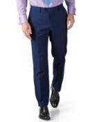  Royal Blue Slim Fit Twill Business Suit Wool Pants Size W32 L32 By Charles Tyrwhitt