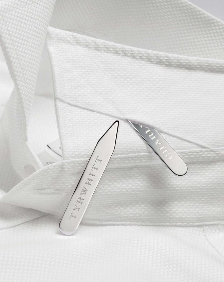Charles Tyrwhitt Silver Plated Collar Stays By Charles Tyrwhitt