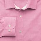 Charles Tyrwhitt Charles Tyrwhitt Classic Fit Pink End-on-end Cotton Dress Shirt Size Small