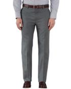 Charles Tyrwhitt Charles Tyrwhitt Charcoal Slim Fit Flat Front Cotton Chino Pants Size W30 L32