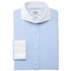 Charles Tyrwhitt Charles Tyrwhitt Sky Silk Road End-on-end Extreme Spread Slim Fit Shirt (14.5 - 32)