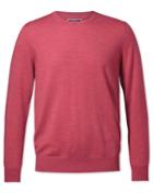  Coral Merino Crew Neck Merino Wool Sweater Size Large By Charles Tyrwhitt