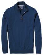  Blue Zip Neck Cashmere Sweater Size Xs By Charles Tyrwhitt