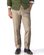 Charles Tyrwhitt Charles Tyrwhitt Stone Extra Slim Fit Flat Front Non-iron Cotton Chino Pants Size W30 L30