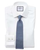 Charles Tyrwhitt Extra Slim Fit Non-iron Step Weave White Cotton Dress Shirt French Cuff Size 14.5/32 By Charles Tyrwhitt