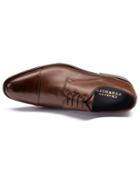 Charles Tyrwhitt Brown Performance Derby Toe Cap Shoe Size 12 By Charles Tyrwhitt