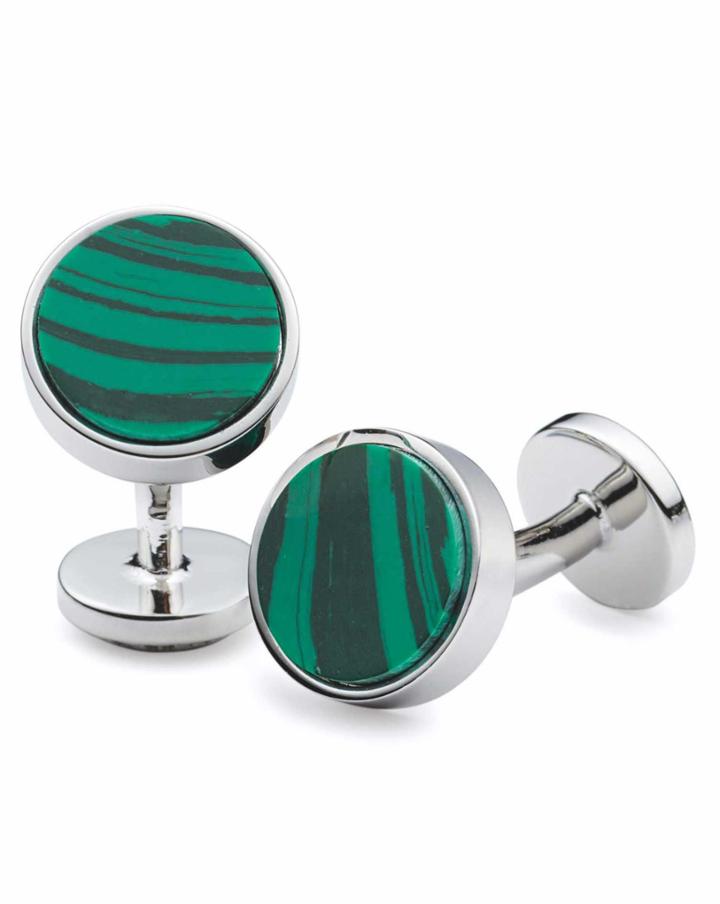 Charles Tyrwhitt Malachite Stone Cufflink By Charles Tyrwhitt