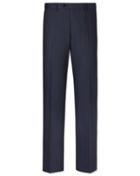 Charles Tyrwhitt Charles Tyrwhitt Airforce Blue Slim Fit Herrinbbone Business Suit Wool Pants Size W30 L38