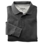 Charles Tyrwhitt Charles Tyrwhitt Charcoal Long Sleeve Classic Fit Pique Polo (l)