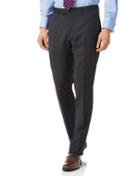 Grey Check Slim Fit Italian Suit Wool Pants Size W30 L38 By Charles Tyrwhitt