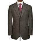 Charles Tyrwhitt Charles Tyrwhitt Green Slim Fit Donegal Tweed Wool Jacket Size 36