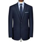 Charles Tyrwhitt Charles Tyrwhitt Navy Sharkskin Slim Fit Business Suit Wool Jacket Size 38