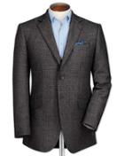 Charles Tyrwhitt Classic Fit Grey Birdseye Lambswool Wool Jacket Size 38 By Charles Tyrwhitt