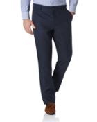  Navy Extra Slim Fit Easy Care Linen Tailored Pants Size W30 L30 By Charles Tyrwhitt
