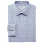 Charles Tyrwhitt Slim Fit Micro Gingham Grey Egyptian Cotton Dress Shirt Single Cuff Size 15.5/33 By Charles Tyrwhitt