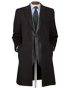 Black Wool And Cashmere Overwool/cashmere Coat Size 36 By Charles Tyrwhitt