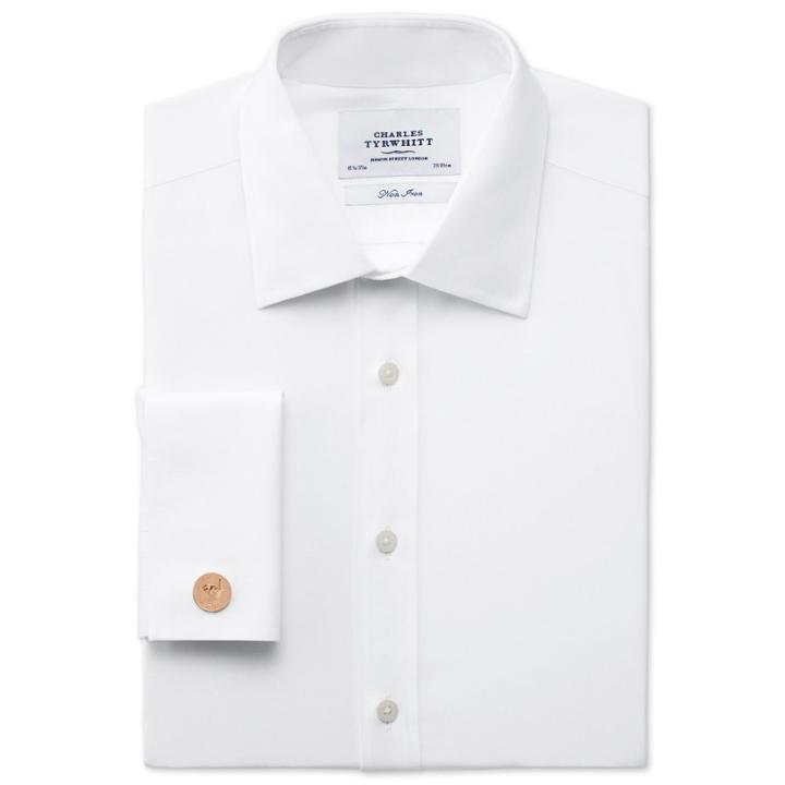 Charles Tyrwhitt Charles Tyrwhitt White Poplin Non-iron Classic Fit Shirt (15 - 33)