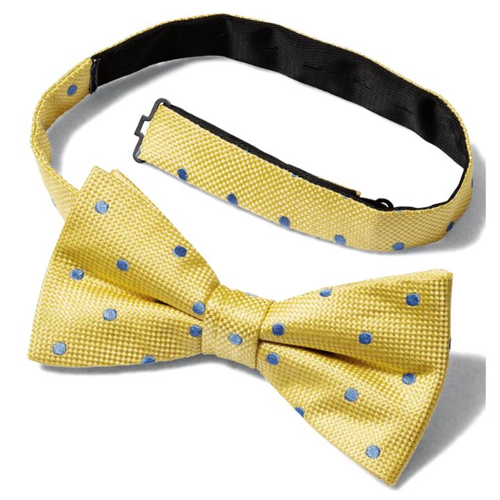 Charles Tyrwhitt Charles Tyrwhitt Lemon And Sky Spot Ready-tied Bow Tie