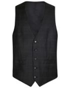  Grey Slim Fit Birdseye Travel Suit Wool Vest Size W40 By Charles Tyrwhitt