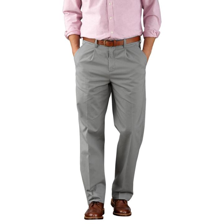 Charles Tyrwhitt Charles Tyrwhitt Silver Grey Single Pleat Classic Fit Weekend Chinos (38w X 32l)