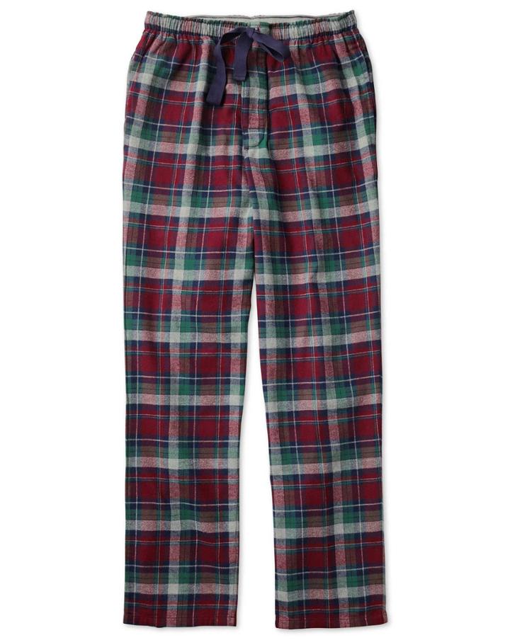Charles Tyrwhitt Burgundy Check Cotton Pyjama Pants Size Large By Charles Tyrwhitt