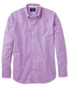 Charles Tyrwhitt Charles Tyrwhitt Slim Fit Lilac Cotton Dress Shirt Size Large