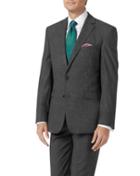 Charles Tyrwhitt Grey Slim Fit Merino Business Suit Wool Jacket Size 36 By Charles Tyrwhitt