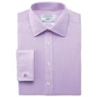 Charles Tyrwhitt Charles Tyrwhitt Lilac Twill Puppytooth Non-iron Classic Fit Shirt (15 - 33)