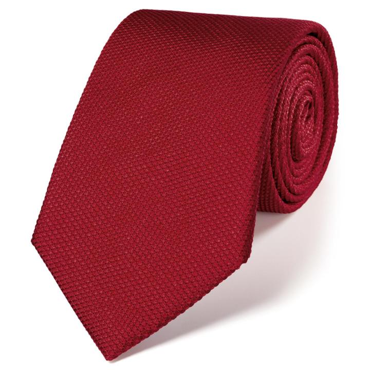 Charles Tyrwhitt Charles Tyrwhitt Classic Plain Red Tie
