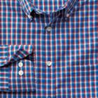 Charles Tyrwhitt Charles Tyrwhitt Classic Fit Non-iron Red And Blue Multi Check Cotton Dress Shirt Size Small