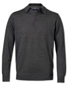  Charcoal Merino Wool Polo Neck Sweater Size Large By Charles Tyrwhitt