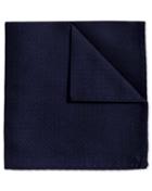 Charles Tyrwhitt Charles Tyrwhitt Navy Textured Plain Classic Silk Pocket Square