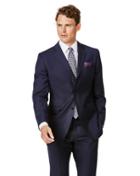  Navy Slim Fit Twill Business Suit Wool Jacket Size 36 By Charles Tyrwhitt