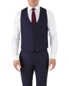 Charles Tyrwhitt Navy Stripe Adjustable Fit Flannel Business Suit Wool Vest Size W40 By Charles Tyrwhitt