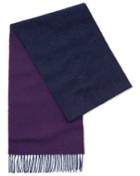  Purple Ombre Lambswool Scarf By Charles Tyrwhitt