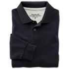 Charles Tyrwhitt Charles Tyrwhitt Navy Long Sleeve Classic Fit Pique Polo (l)