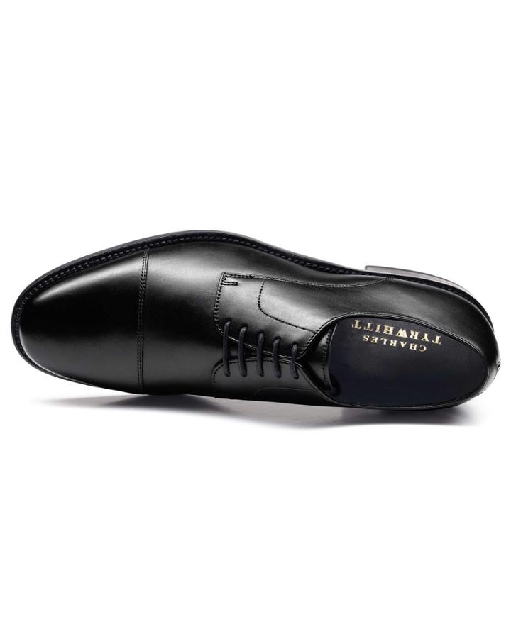 Charles Tyrwhitt Charles Tyrwhitt Black Selby Toe Cap Derby Shoes Size 11.5