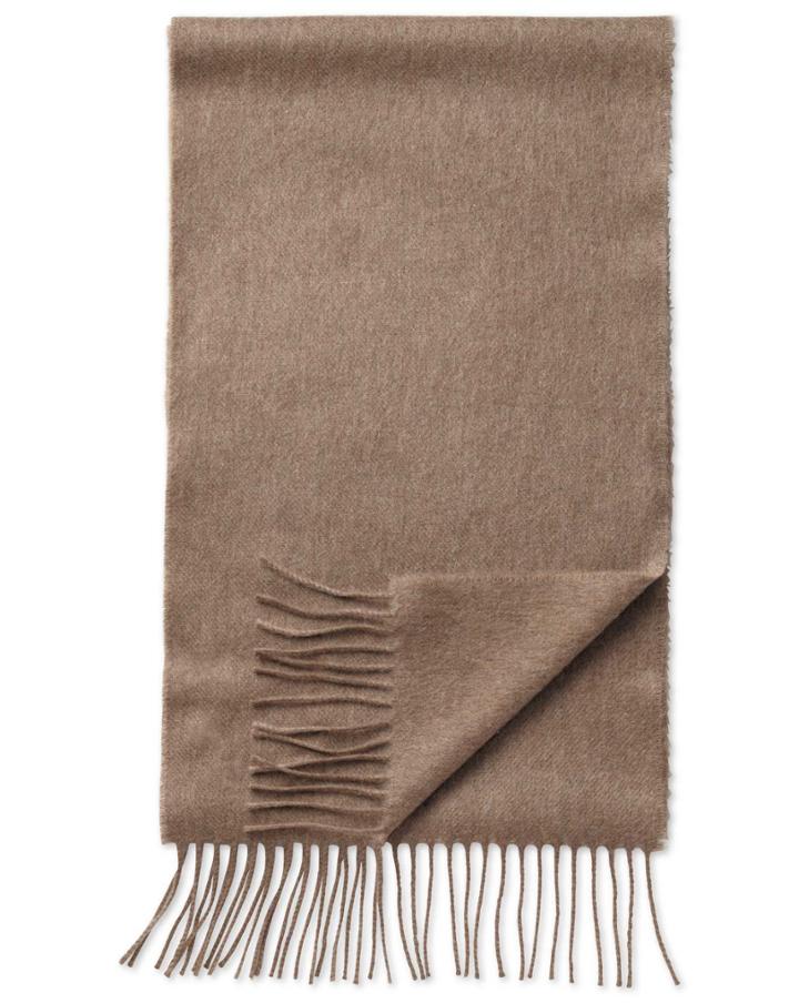 Charles Tyrwhitt Fawn Cashmere And Merino Scarf By Charles Tyrwhitt