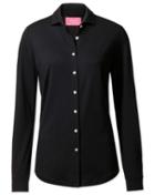 Charles Tyrwhitt Charles Tyrwhitt Black Semi Fitted Stretch Jersey Synthetic Shirt Size 6