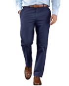 Charles Tyrwhitt Charles Tyrwhitt Marine Blue Slim Fit Flat Front Chinos