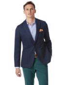  Slim Fit Blue Stretch Cotton Jacket Size 38 By Charles Tyrwhitt